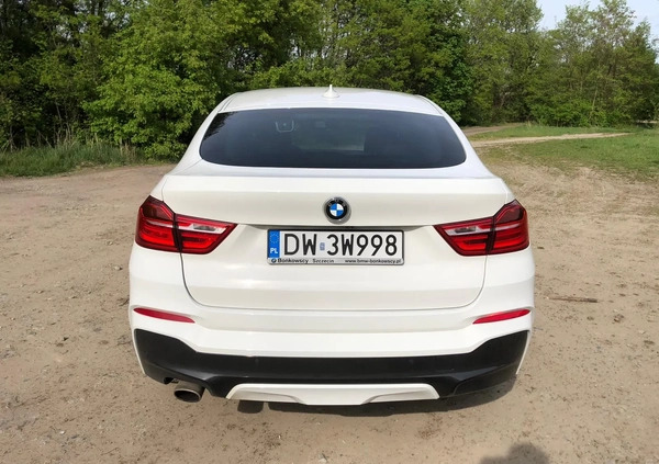 BMW X4 cena 134000 przebieg: 42850, rok produkcji 2017 z Wrocław małe 121